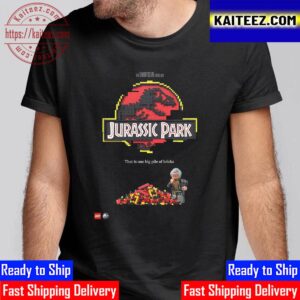 Official Poster For Lego Jurassic Park That Is One Big Pile Of Bricks Vintage T-Shirt