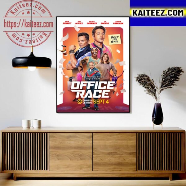 Official Poster For Office Race A New Comedy Central Original Movie Art Decor Poster Canvas