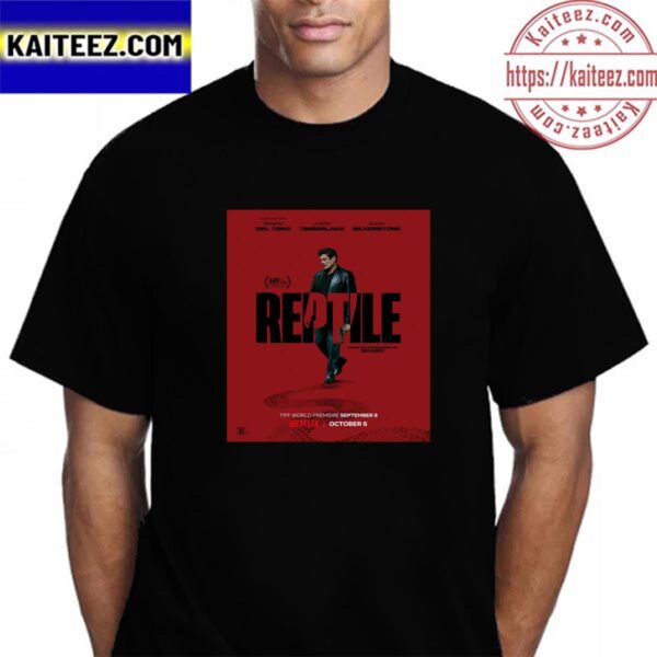 Official Poster For Reptile With Starring Benicio Del Toro Vintage T-Shirt