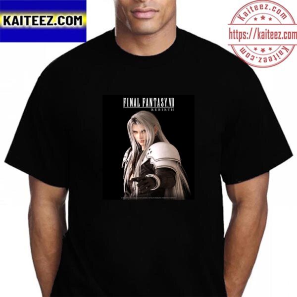 Official Poster For Sephiroth In Final Fantasy VII Rebirth Vintage T-Shirt