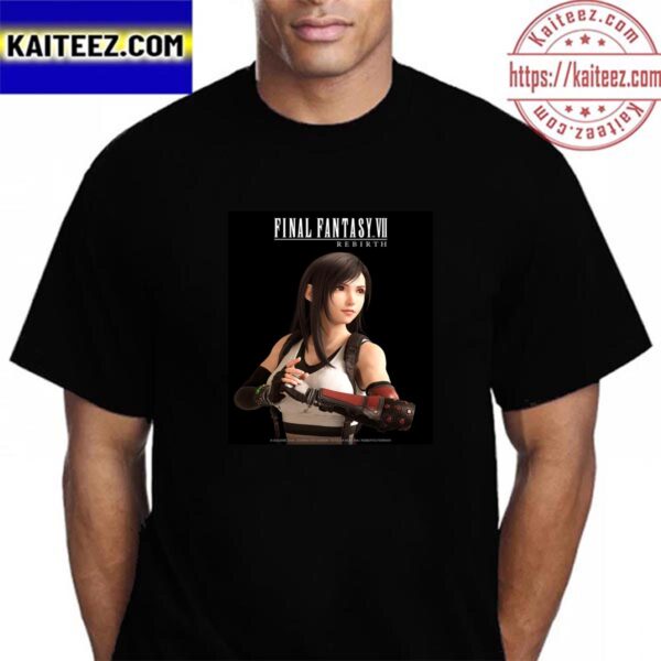 Official Poster For Tifa Lockhart In Final Fantasy VII Rebirth Vintage T-Shirt