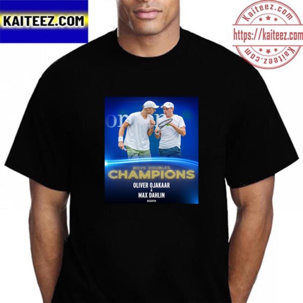 Oliver Ojakaar And Max Dahlin Are The Boys Doubles Champions At US Open 2023 Vintage T-Shirt