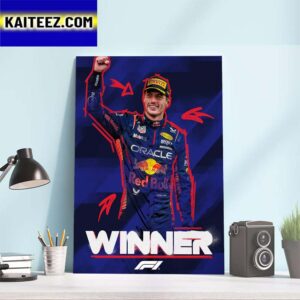 Oracle Red Bull Racing Max Verstappen Wins at Suzuka Japanese GP Art Decor Poster Canvas