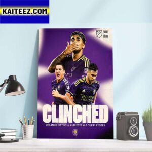 Orlando City SC Have Clinched A Spot In The Audi 2023 MLS Cup Playoffs Art Decor Poster Canvas