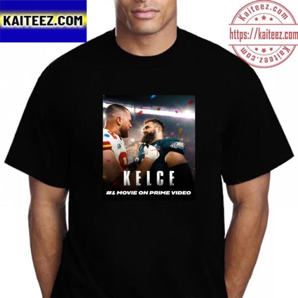 Philadelphia Eagles Jason Kelce Top 1 Movie on Prime Video Vintage T-Shirt