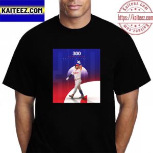 Philadelphia Phillies Bryce Harper 300 Home Runs In MLB Vintage T-Shirt