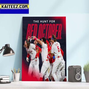 Philadelphia Phillies The Hunt For Red October Art Decor Poster Canvas