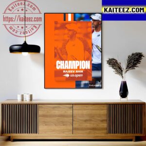 Rajeev Ram And Joe Salisbury Become The First-Ever Three-Peat Champions Of The US Open Art Decor Poster Canvas