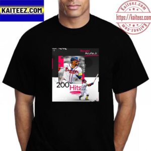Ronald Acuna Jr Is The First Player To 200 Hits This Season Vintage T-Shirt
