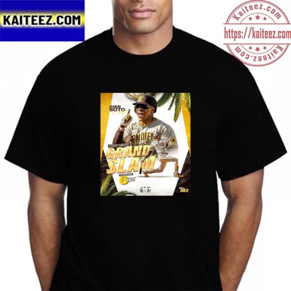 San Diego Padres Juan Soto First Career Grand Slam Vintage T-Shirt