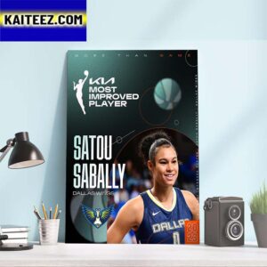 Satou Sabally Is The 2023 WNBA Most Improved Player Art Decor Poster Canvas