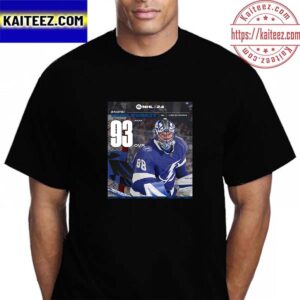 Tampa Bay Lightning Andrei Vasilevskiy Rating At EA Sports NHL 24 Vintage T-Shirt