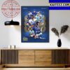 2023 MLB NL West Division Champions Are Los Angeles Dodgers Art Decor Poster Canvas