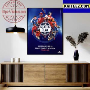 The 2023 MLB States Play Arrives In Tempe AZ At Tempe Diablo Stadium Art Decor Poster Canvas