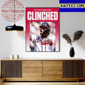 The Atlanta Braves Are NL East Champions For The 6th Straight Season Art Decor Poster Canvas