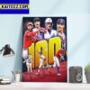 The 300th Career HR In MLB For Carlos Santana Milwaukee Brewers Art Decor Poster Canvas
