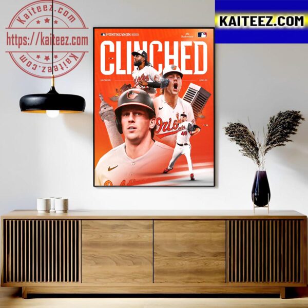 The Baltimore Orioles Will Be Playing In The MLB Postseason For The 1st Time Since 2016 Take October Orioles Art Decor Poster Canvas