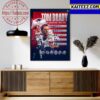 The Goat Tom Brady Will Be Honored By The New England Patriots In Week 1 Art Decor Poster Canvas