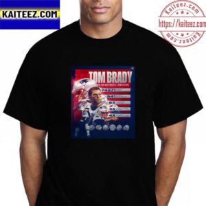 The Goat Tom Brady Will Be Honored By The New England Patriots In Week 1 Vintage T-Shirt