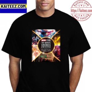 The Marvel Cinematic Universe An Official Timeline Of Marvel Studios Releases On October 24 Vintage T-Shirt