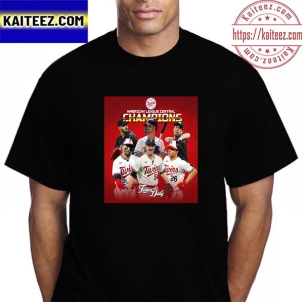 The Minnesota Twins Are The 2023 American League Central Champions Vintage T-Shirt