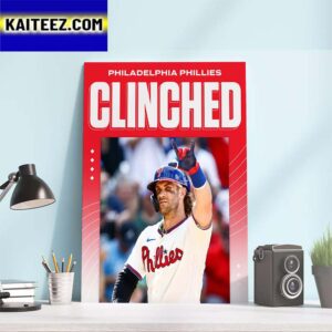 The Philadelphia Phillies Are Headed To The Playoffs 2023 MLB Postseason Art Decor Poster Canvas