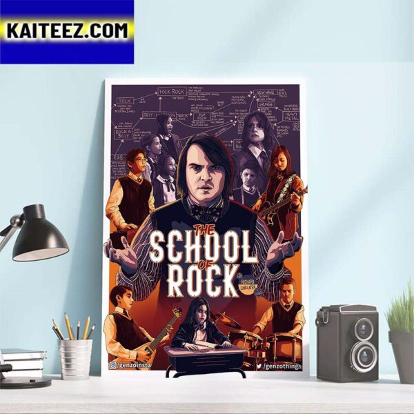 The School Of Rock Poster Art Decor Poster Canvas