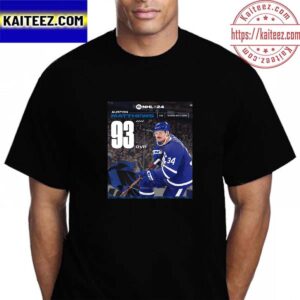 Toronto Maple Leafs Auston Matthews Rating At EA Sports NHL 24 Vintage T-Shirt