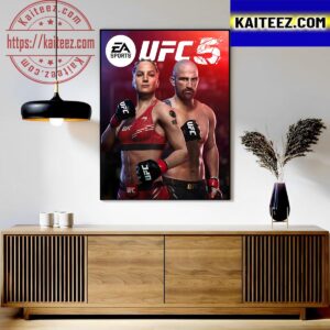 UFC5 Standard Edition Cover Athletes Alexander Volkanovski And Valentina Shevchenko Art Decor Poster Canvas