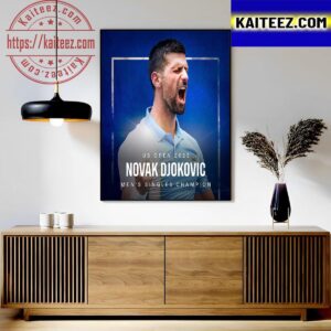 US Open 2023 Novak Djokovic Is The Mens Singles Champion Art Decor Poster Canvas