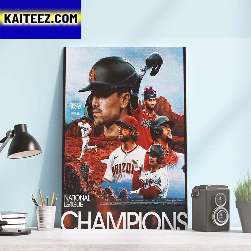 2023 National League Champions Are Arizona Diamondbacks Art Decor Poster Canvas