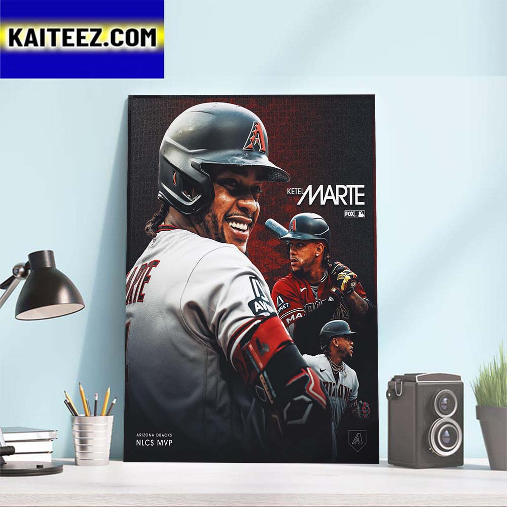2023 National League MVP Is Ketel Marte Arizona Diamondbacks Art Decor Poster Canvas