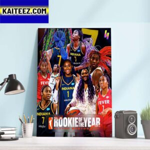 2023 WNBA Rookie Of The Year Is Aliyah Boston Indiana Fever Art Decor Poster Canvas