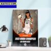 Aja Wilson Is The Only Player In WNBA History With 200+ Points And 100+ Rebounds In The Post-Season Art Decor Poster Canvas
