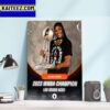 Alysha Clark x Las Vegas Aces 2023 WNBA Champion Art Decor Poster Canvas