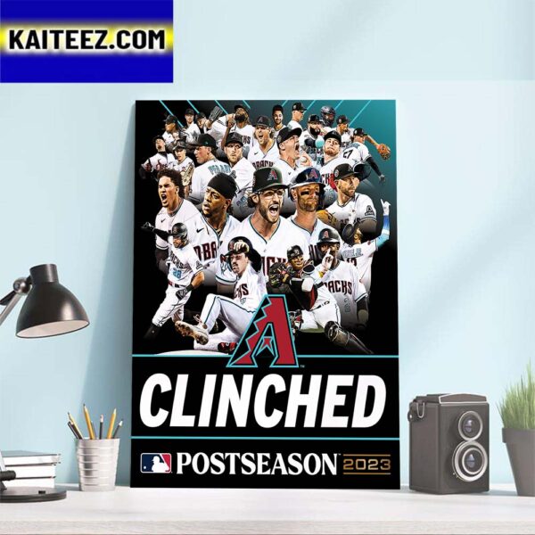 Arizona Diamondbacks Are Back In The MLB Postseason 2023 Art Decor Poster Canvas