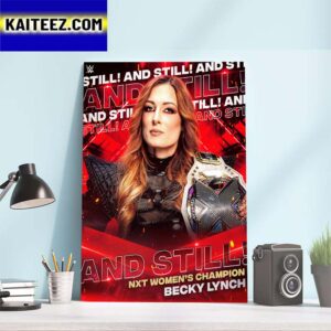 Becky Lynch And Still WWE NXT Womens Champion Art Decor Poster Canvas