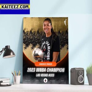 Candace Parker x Las Vegas Aces 2023 WNBA Champion Art Decor Poster Canvas