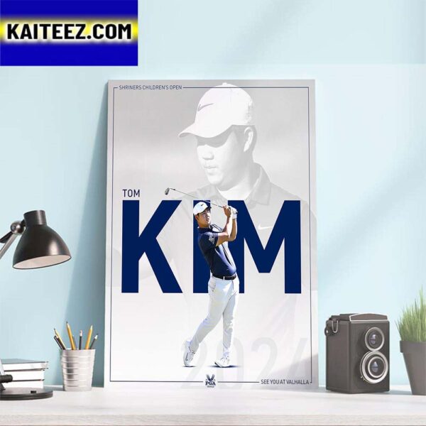 Congrats Tom Kim Back-To-Back At The Shriners Childrens Open And The Third Career PGA Tour Victory Art Decor Poster Canvas