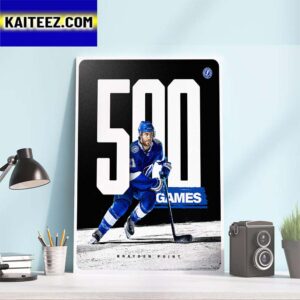 Congratulations Brayden Point 500 Games in NHL Art Decor Poster Canvas