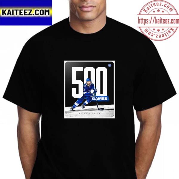 Congratulations Brayden Point 500 Games in NHL Vintage T-Shirt
