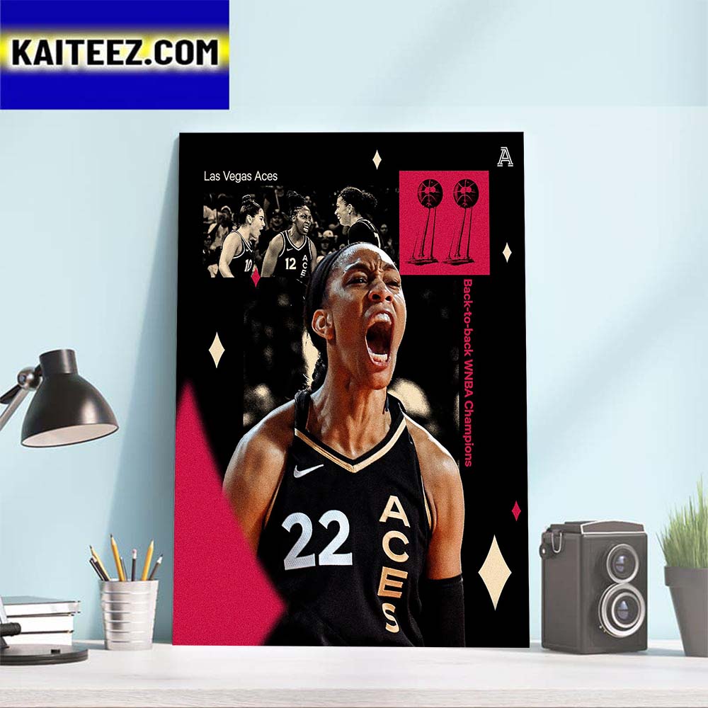 Congratulations Las Vegas Aces Win The 2023 WNBA Championship Champions Art Decor Poster Canvas
