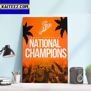 Congratulations Norfolk Tides Are 2023 Triple-A National Champions Art Decor Poster Canvas