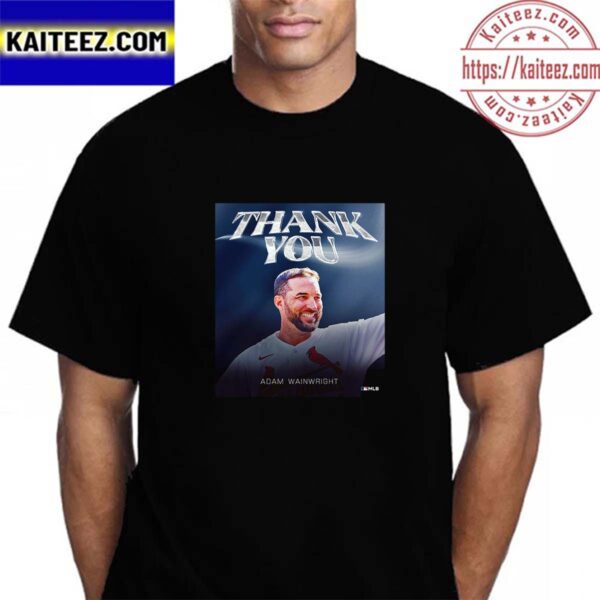 Congratulations On A Great Career And Thank You Adam Wainwright Vintage T-Shirt