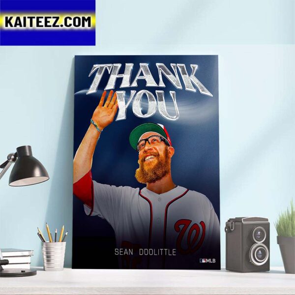 Congratulations On A Great Career And Thank You Sean Doolittle Art Decor Poster Canvas