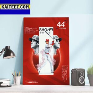 Congratulations Shohei Ohtani is The First Japanese-Born Player To Lead Respective League AL NL In Home Runs Art Decor Poster Canvas