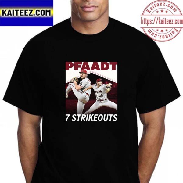 Congratulations to Arizona Diamondbacks Brandon Pfaadt 7 Strikeouts Vintage T-Shirt