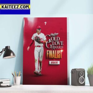 Congratulations to Bryson Stott 2023 Rawlings Gold Glove Award Finalist Art Decor Poster Canvas