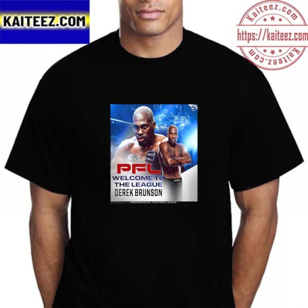 Derek Brunson Welcome To The League PFL Professional Fighters League Vintage T-Shirt