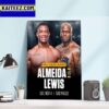 Derrick Lewis Vs Jailton Almeida at UFC Fight Night Art Decor Poster Canvas